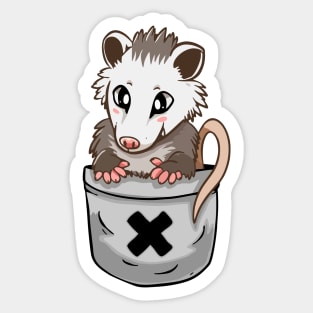 Possum and pocket Sticker